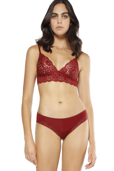 Boxer de mujer - top vino