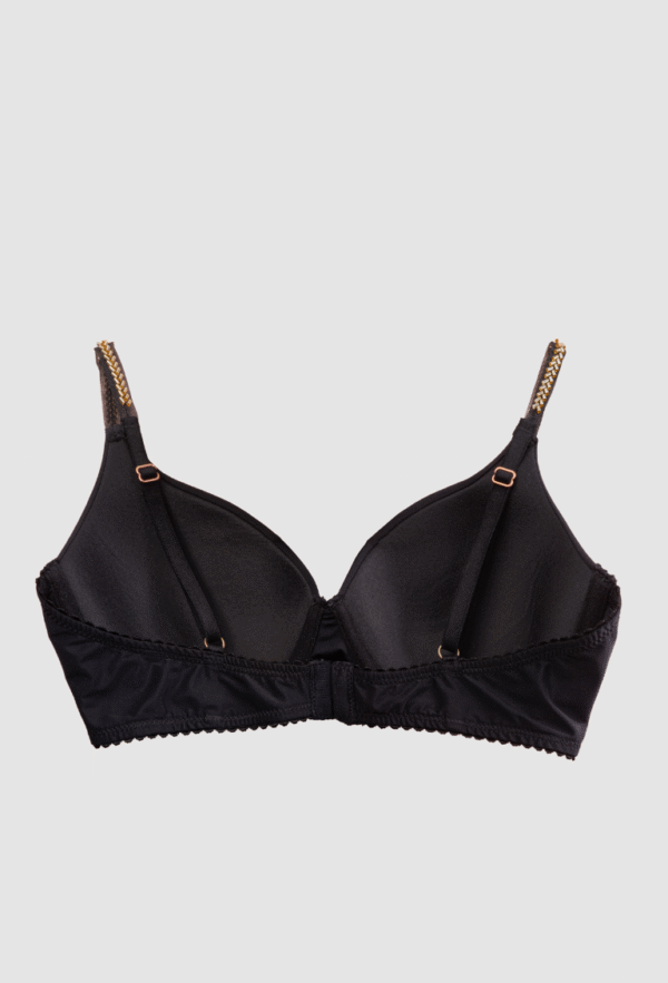 Brassiere de Microfibra con aplicaciones doradas en el tirante - Image 3