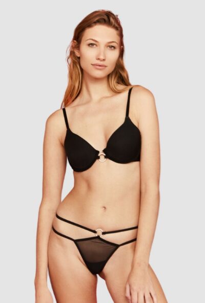 Brassiere Liso con Argolla de Diamantes