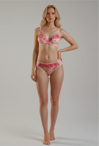 Bikini de tira bordada